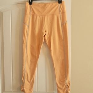 Free People Leggings -Orange/Gray Size Large